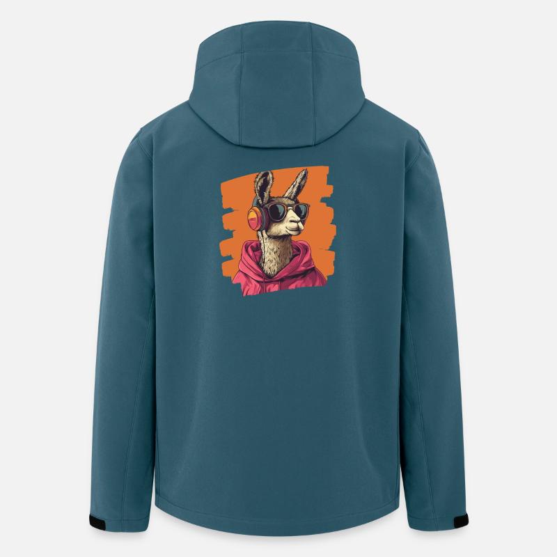 Lama - Recycelte Männer Softshell-Jacke von Stanley/Stella - Dunkles Petrol