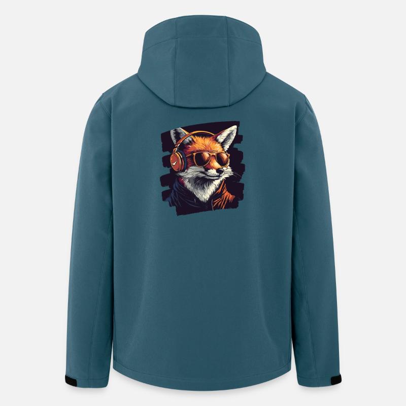 Fuchs - Recycelte Männer Softshell-Jacke von Stanley/Stella - Dunkles Petrol