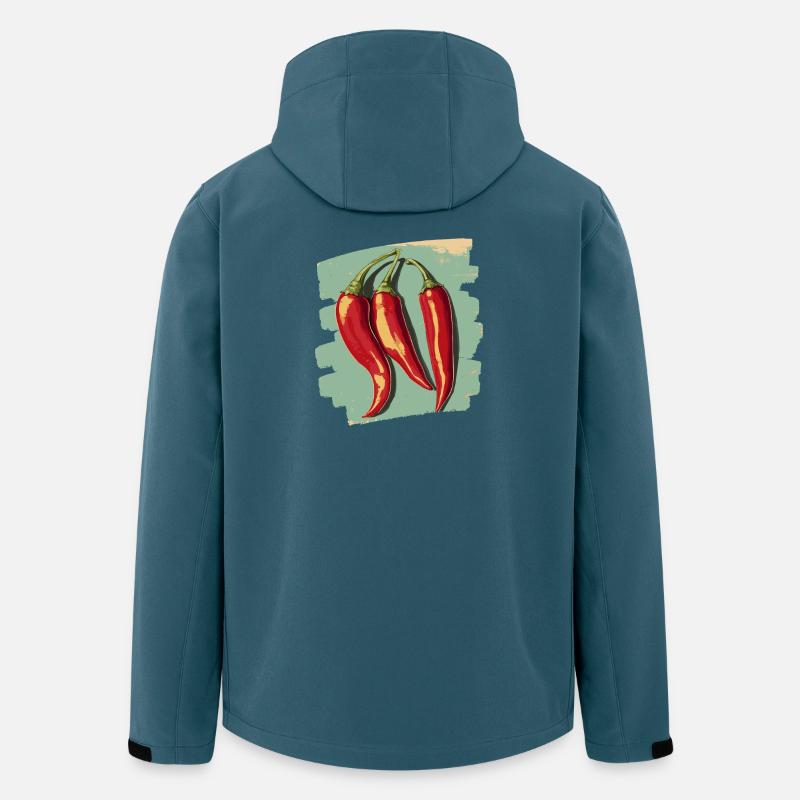 Chili - Recycelte Männer Softshell-Jacke von Stanley/Stella - Dunkles Petrol