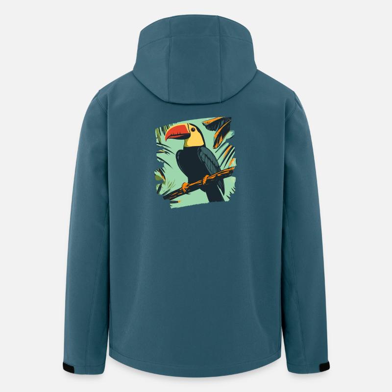 Tukan - Recycelte Männer Softshell-Jacke von Stanley/Stella - Dunkles Petrol