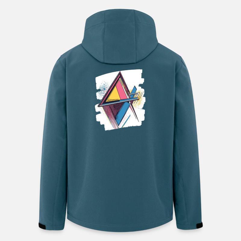 80s - Recycelte Männer Softshell-Jacke von Stanley/Stella - Dunkles Petrol