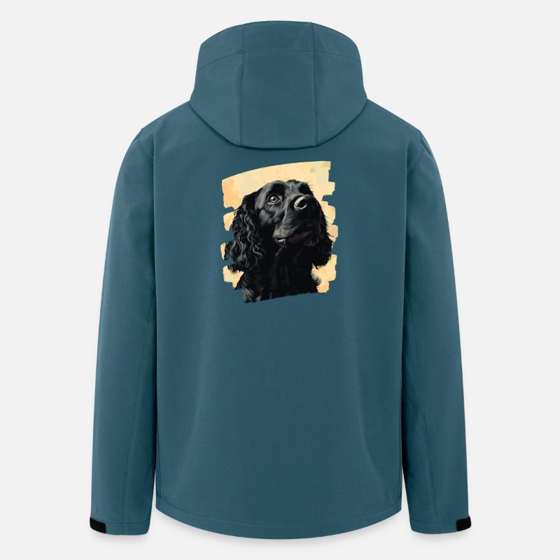 Cocker Spaniel - Recycelte Männer Softshell-Jacke von Stanley/Stella - Dunkles Petrol