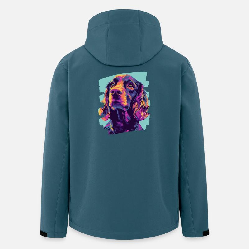 Cocker Spaniel - Men’s Recycled Softshell Jacket by Stanley/Stella - stargazer