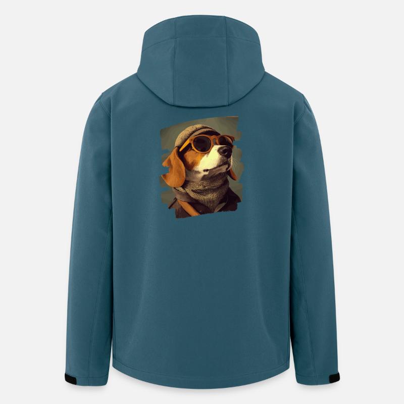 Beagle - Recycelte Männer Softshell-Jacke von Stanley/Stella - Dunkles Petrol