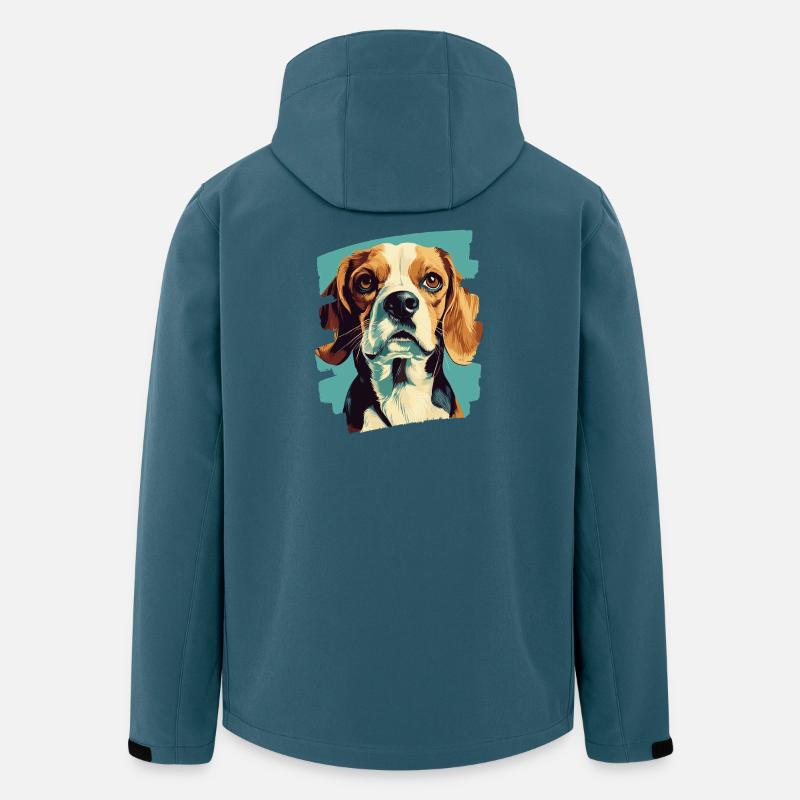 Beagle - Recycelte Männer Softshell-Jacke von Stanley/Stella - Dunkles Petrol