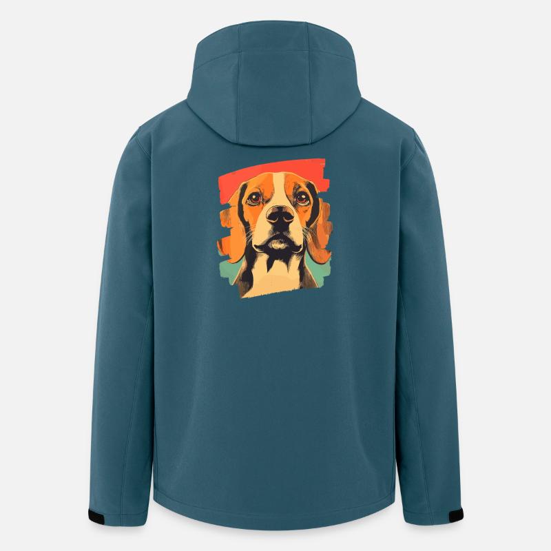 Beagle - Recycelte Männer Softshell-Jacke von Stanley/Stella - Dunkles Petrol