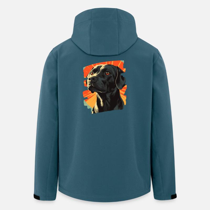 Labrador - Recycelte Männer Softshell-Jacke von Stanley/Stella - Dunkles Petrol
