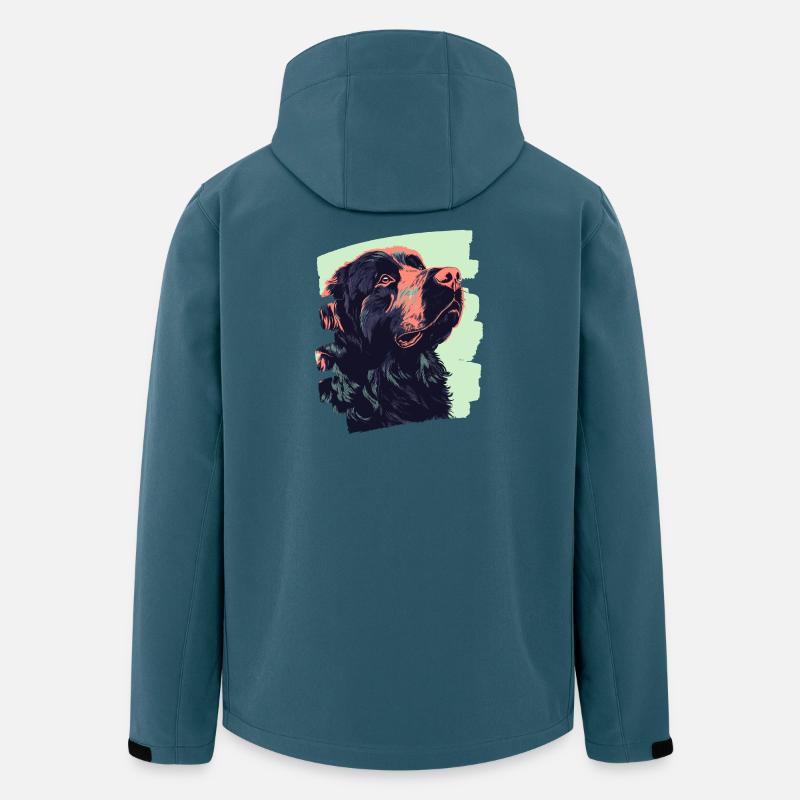 Neufundländer - Recycelte Männer Softshell-Jacke von Stanley/Stella - Dunkles Petrol