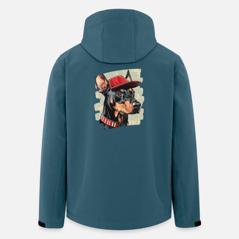 Dobermann - Recycelte Männer Softshell-Jacke von Stanley/Stella - Dunkles Petrol