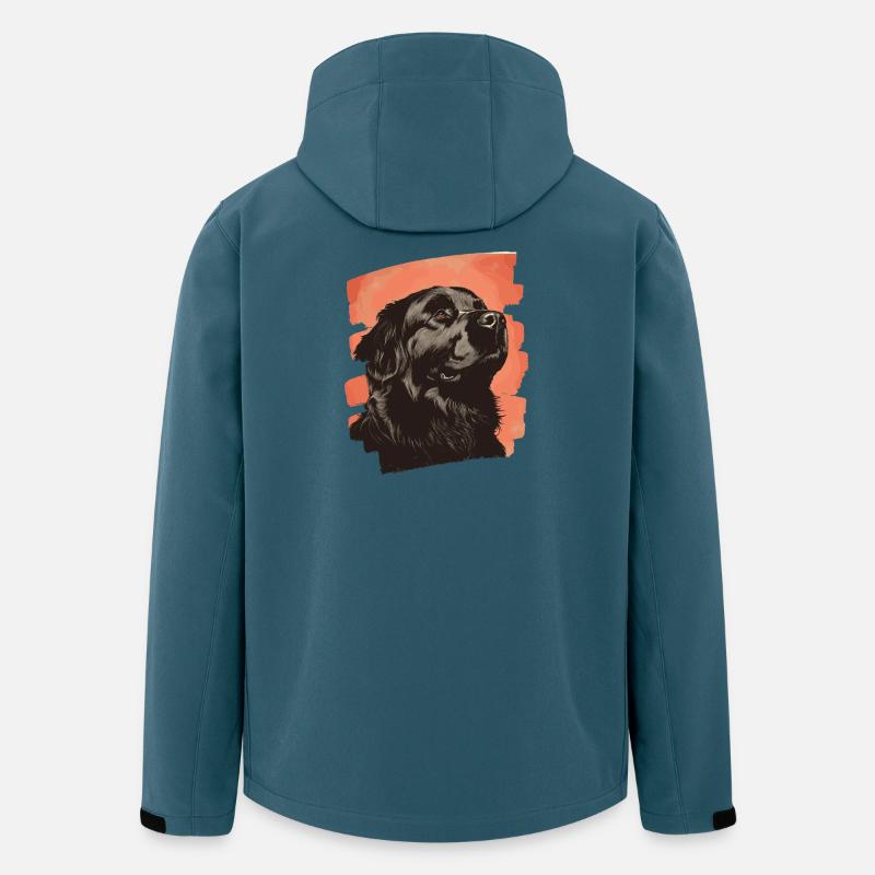 Neufundländer - Recycelte Männer Softshell-Jacke von Stanley/Stella - Dunkles Petrol