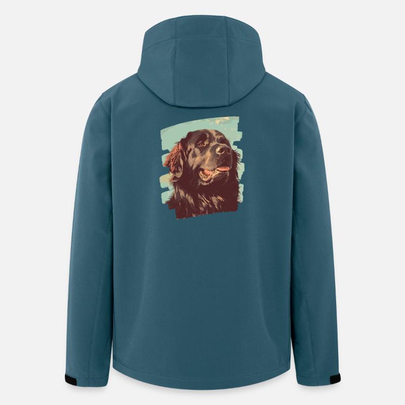 Neufundländer - Recycelte Männer Softshell-Jacke von Stanley/Stella - Dunkles Petrol