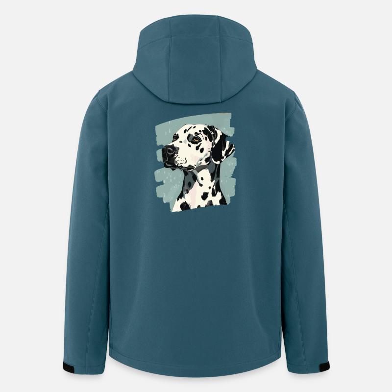 Dalmatiner - Recycelte Männer Softshell-Jacke von Stanley/Stella - Dunkles Petrol
