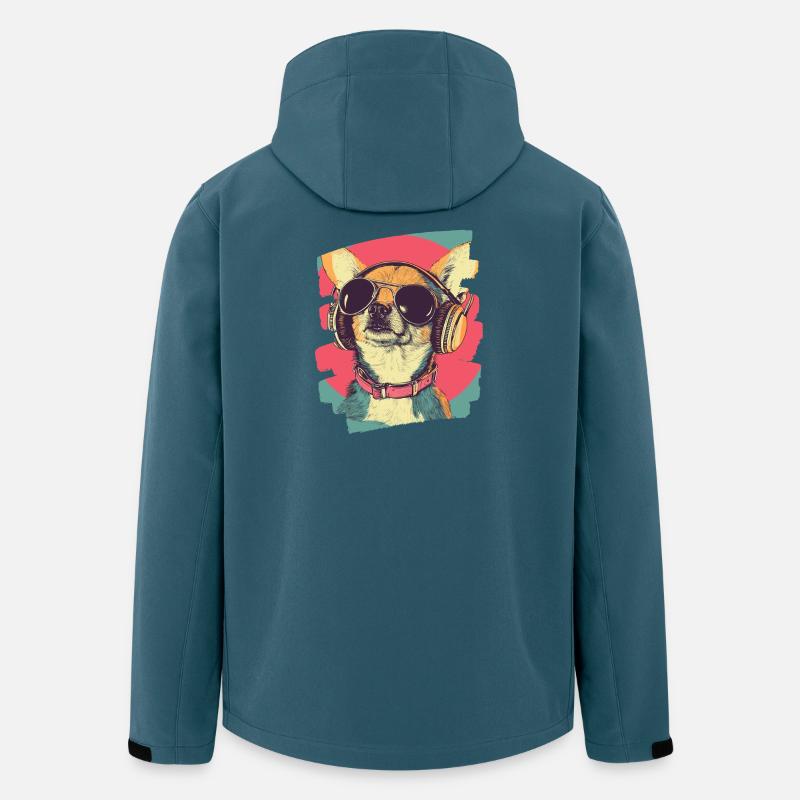 Chihuahua - Recycelte Männer Softshell-Jacke von Stanley/Stella - Dunkles Petrol