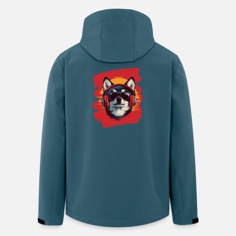 Pomsky - Recycelte Männer Softshell-Jacke von Stanley/Stella - Dunkles Petrol