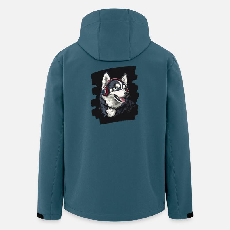 Husky - Recycelte Männer Softshell-Jacke von Stanley/Stella - Dunkles Petrol