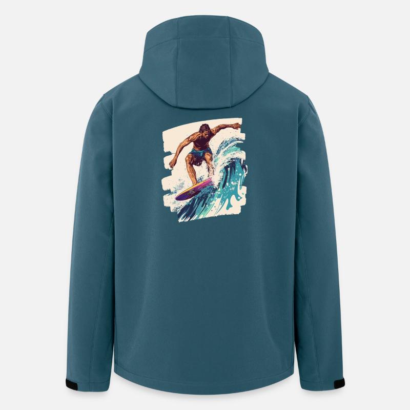 Surfer Surfing Surfboard Surfing - Men’s Recycled Softshell Jacket by Stanley/Stella - stargazer