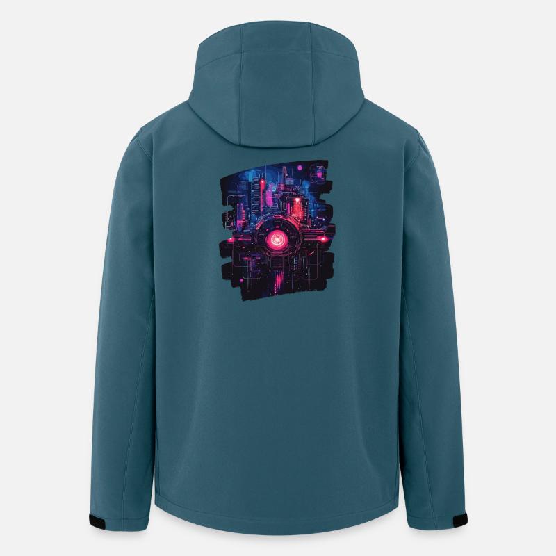 Cyberpunk Cyborg - Recycelte Männer Softshell-Jacke von Stanley/Stella - Dunkles Petrol