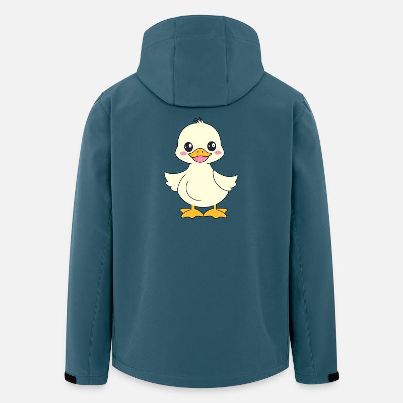 Bébé Duck Duck enfants mignon - Veste softshell homme en polyester recyclé Stanley/Stella - bleu pétrole foncé