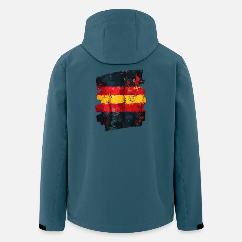 Spanische Flagge Spanien - Recycelte Männer Softshell-Jacke von Stanley/Stella - Dunkles Petrol