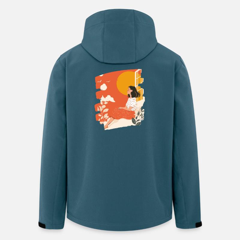 Relax Meditation Selfcare Me-Time - Recycelte Männer Softshell-Jacke von Stanley/Stella - Dunkles Petrol