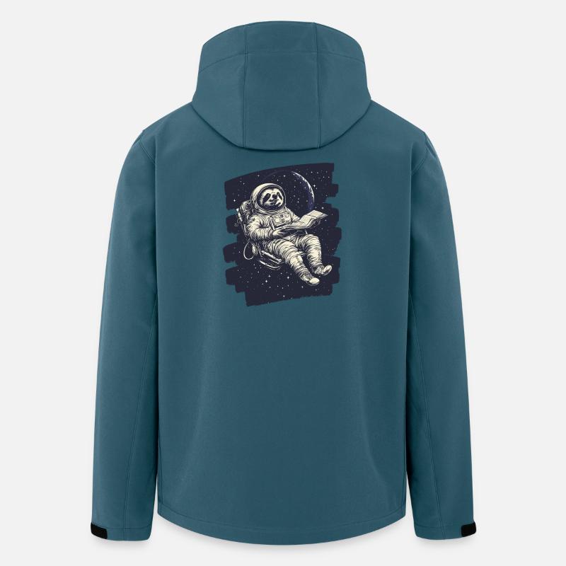 Faultier Astronaut - Recycelte Männer Softshell-Jacke von Stanley/Stella - Dunkles Petrol