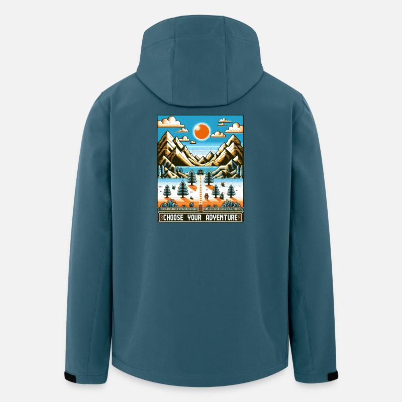 Retro Gaming Abenteuer - Recycelte Männer Softshell-Jacke von Stanley/Stella - Dunkles Petrol