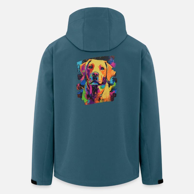 Labrador - Recycelte Männer Softshell-Jacke von Stanley/Stella - Dunkles Petrol