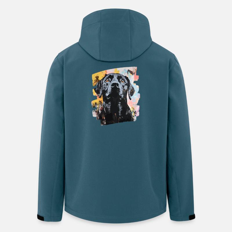 Labrador - Recycelte Männer Softshell-Jacke von Stanley/Stella - Dunkles Petrol