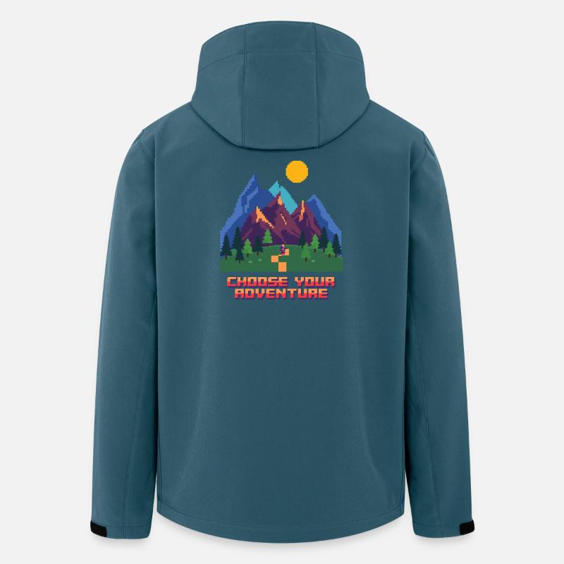 Retro Gaming Abenteuer - Recycelte Männer Softshell-Jacke von Stanley/Stella - Dunkles Petrol
