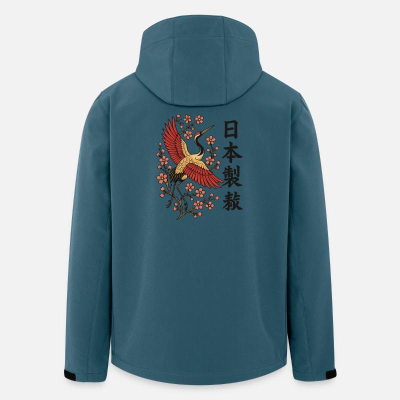 Made in Japan – Zeitlos schön - Recycelte Männer Softshell-Jacke von Stanley/Stella - Dunkles Petrol