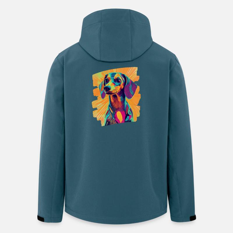 Teckel Dackel - Veste softshell homme en polyester recyclé Stanley/Stella - bleu pétrole foncé