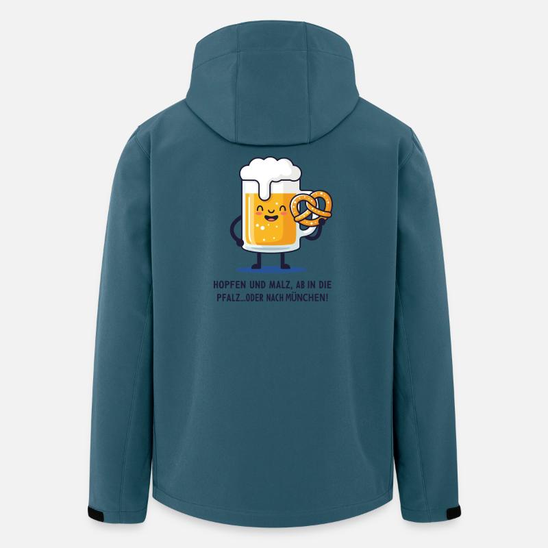 Bierfest - Recycelte Männer Softshell-Jacke von Stanley/Stella - Dunkles Petrol
