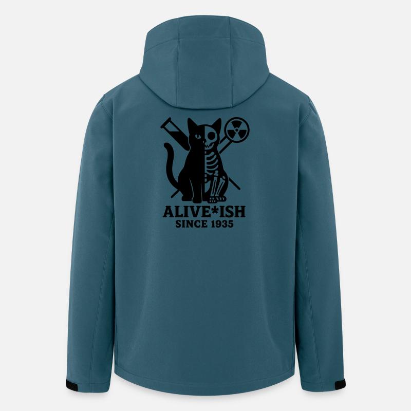 Le chat de Schrödinger - Veste softshell homme en polyester recyclé Stanley/Stella - bleu pétrole foncé