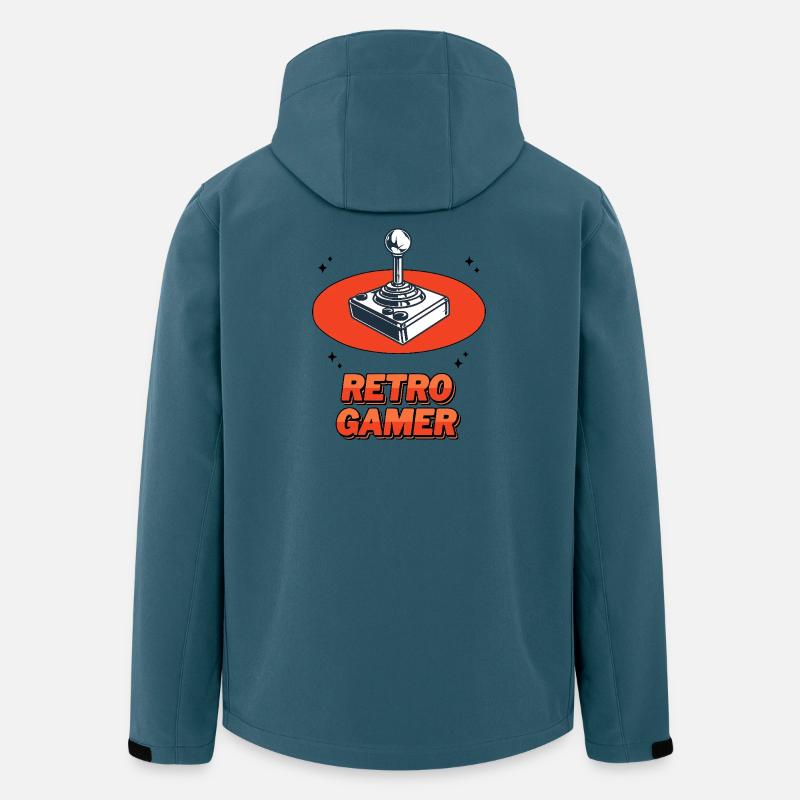 Retro-Gamer - Recycelte Männer Softshell-Jacke von Stanley/Stella - Dunkles Petrol