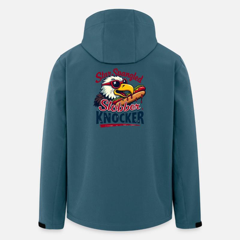 Star Spangled Slobber Knocker - Recycelte Männer Softshell-Jacke von Stanley/Stella - Dunkles Petrol