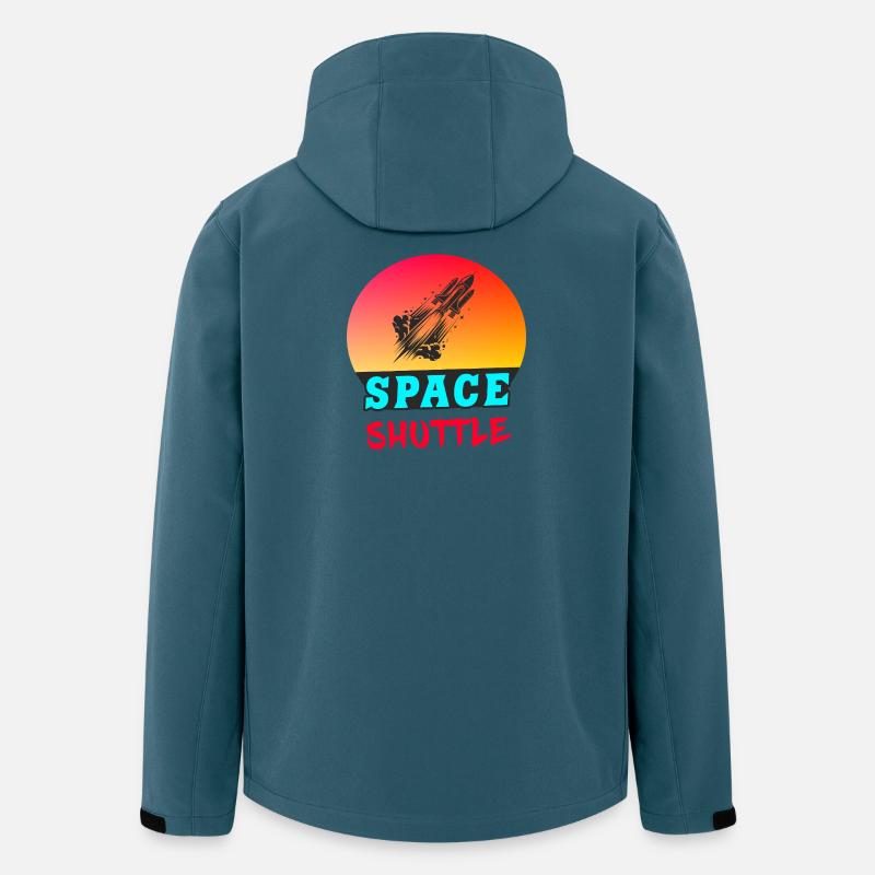 Space Shuttle Sunset Design - Men’s Recycled Softshell Jacket by Stanley/Stella - stargazer
