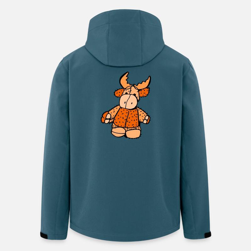 Elchi Knopf - Recycelte Männer Softshell-Jacke von Stanley/Stella - Dunkles Petrol