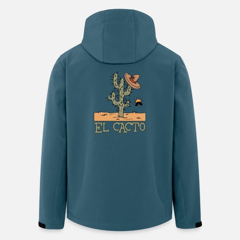 el cacto 1 - Recycelte Männer Softshell-Jacke von Stanley/Stella - Dunkles Petrol
