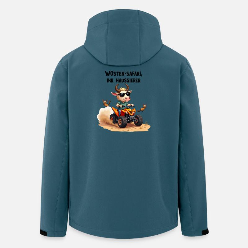 Wüsten - Stier - Recycelte Männer Softshell-Jacke von Stanley/Stella - Dunkles Petrol