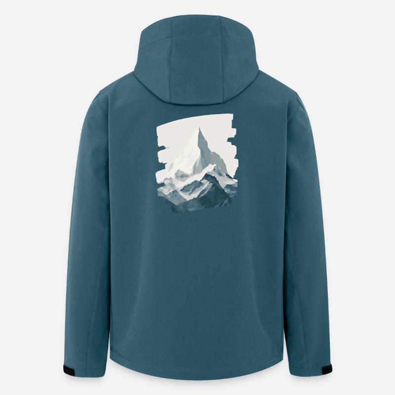 Berge Klettern Kletterer Wandern - Recycelte Männer Softshell-Jacke von Stanley/Stella - Dunkles Petrol
