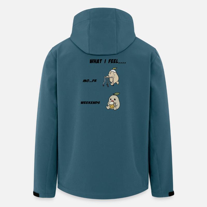 Wochenende und Arbeit  - Recycelte Männer Softshell-Jacke von Stanley/Stella - Dunkles Petrol