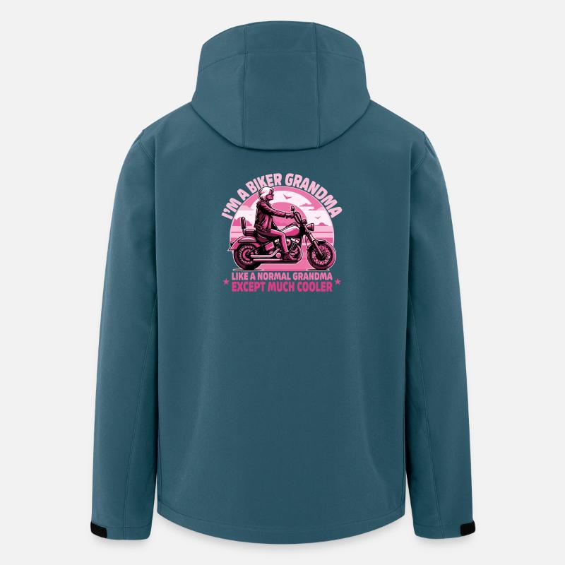 Conception audacieuse de grand-mère cavalière - Veste softshell homme en polyester recyclé Stanley/Stella - bleu pétrole foncé