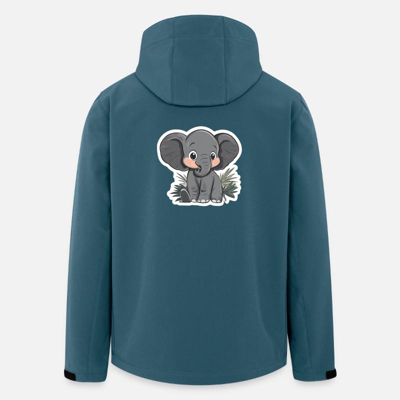 Elefant - Recycelte Männer Softshell-Jacke von Stanley/Stella - Dunkles Petrol