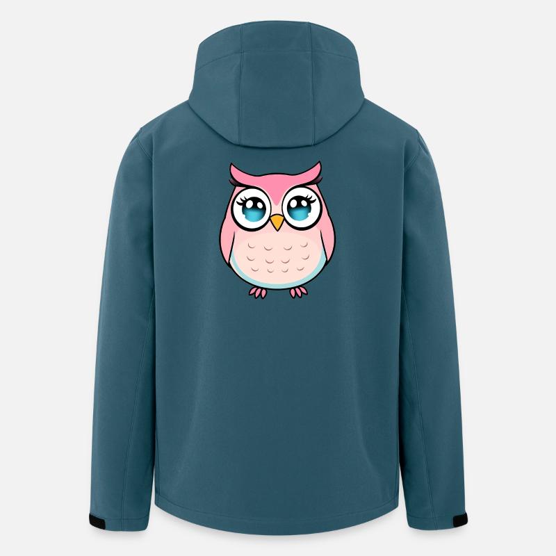 Eule - Recycelte Männer Softshell-Jacke von Stanley/Stella - Dunkles Petrol