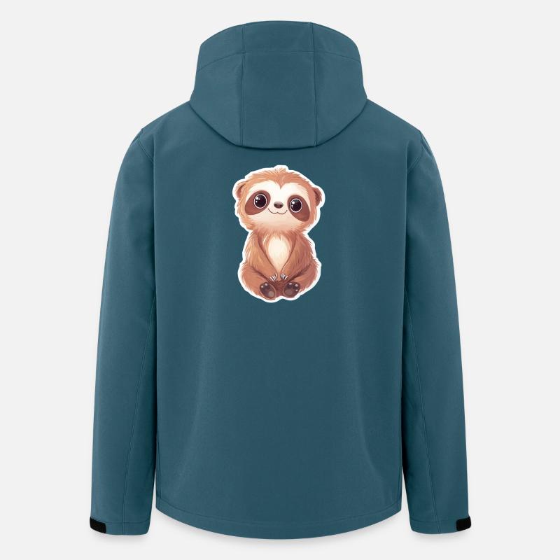 Faultier - Recycelte Männer Softshell-Jacke von Stanley/Stella - Dunkles Petrol