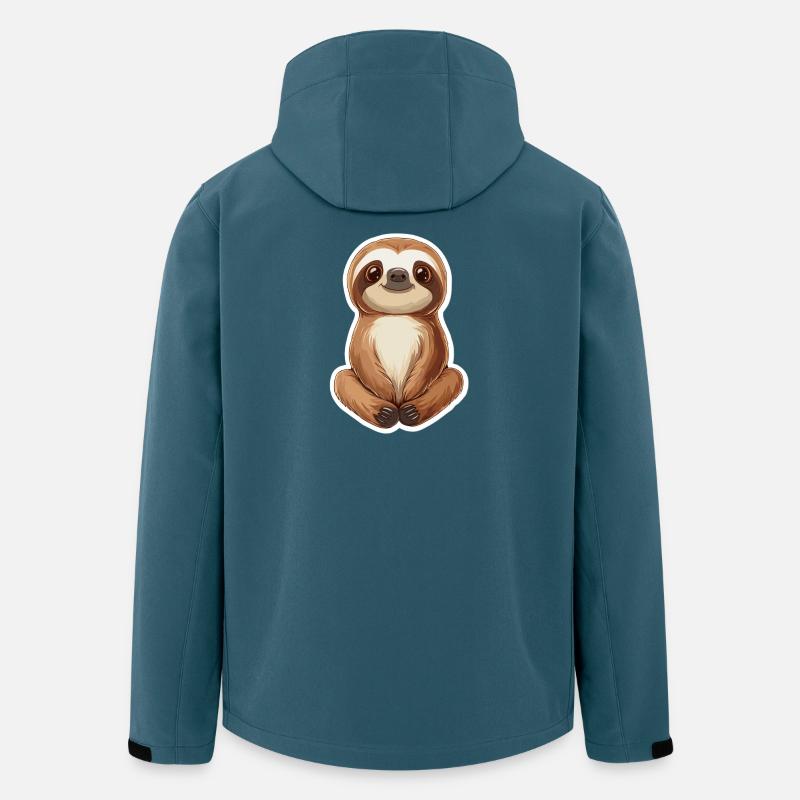 Faultier - Recycelte Männer Softshell-Jacke von Stanley/Stella - Dunkles Petrol