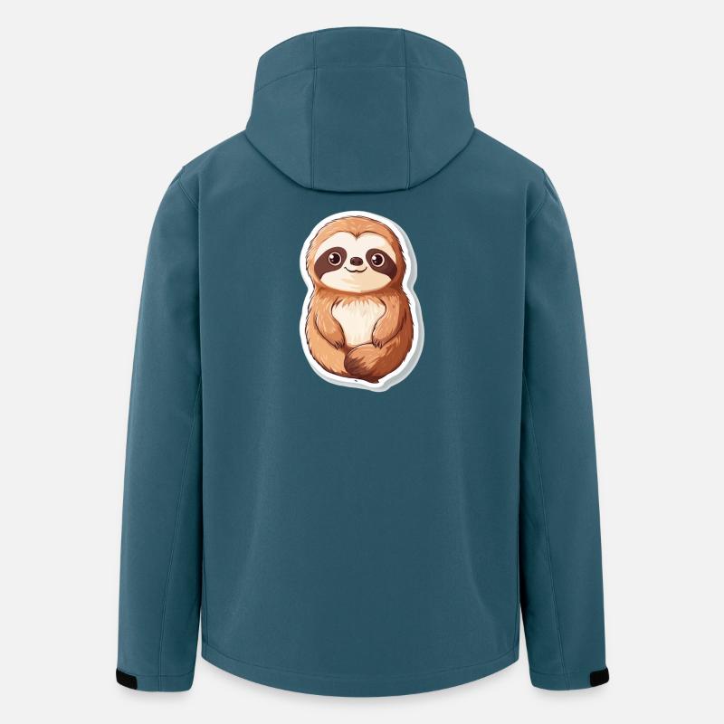 Faultier - Recycelte Männer Softshell-Jacke von Stanley/Stella - Dunkles Petrol