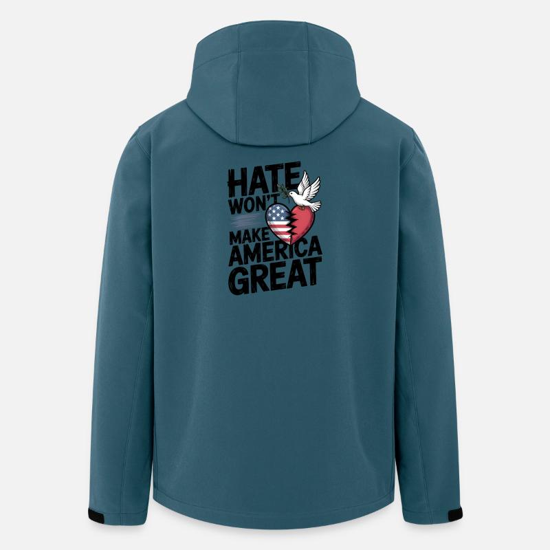 Hate Wont Make America Great - Men’s Recycled Softshell Jacket by Stanley/Stella - stargazer
