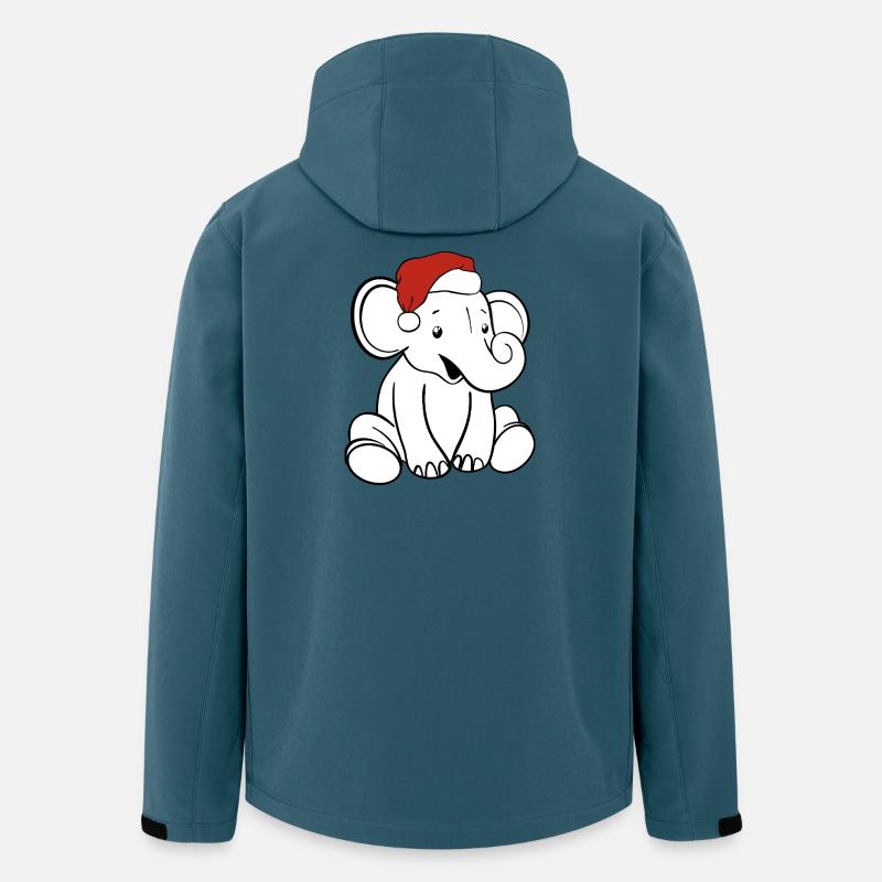 Elephant Baby Christmas - Recycelte Männer Softshell-Jacke von Stanley/Stella - Dunkles Petrol