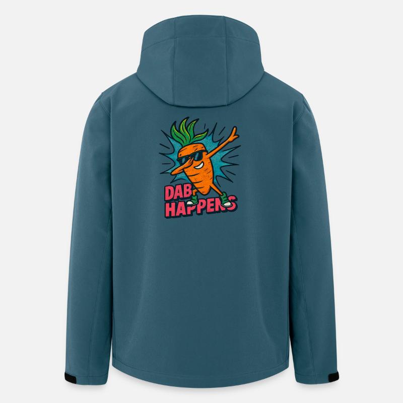 Coole Karotte Dabbing - Recycelte Männer Softshell-Jacke von Stanley/Stella - Dunkles Petrol